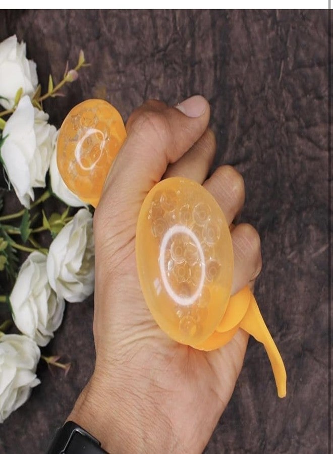 Richtots Premium Stress Relief Squishy Orange Squeeze Stress Reliever Toys Squishy Fruit Toy Soft Mind Relaxing Toys for Kids and Adults (1 Pcs) - Image 2